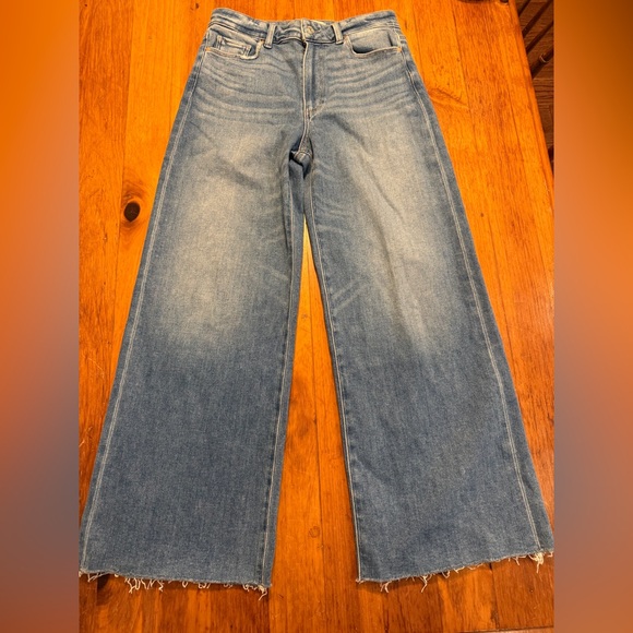 PAIGE Anessa Wide Leg Jeans 27” Inseam - Picture 3 of 8
